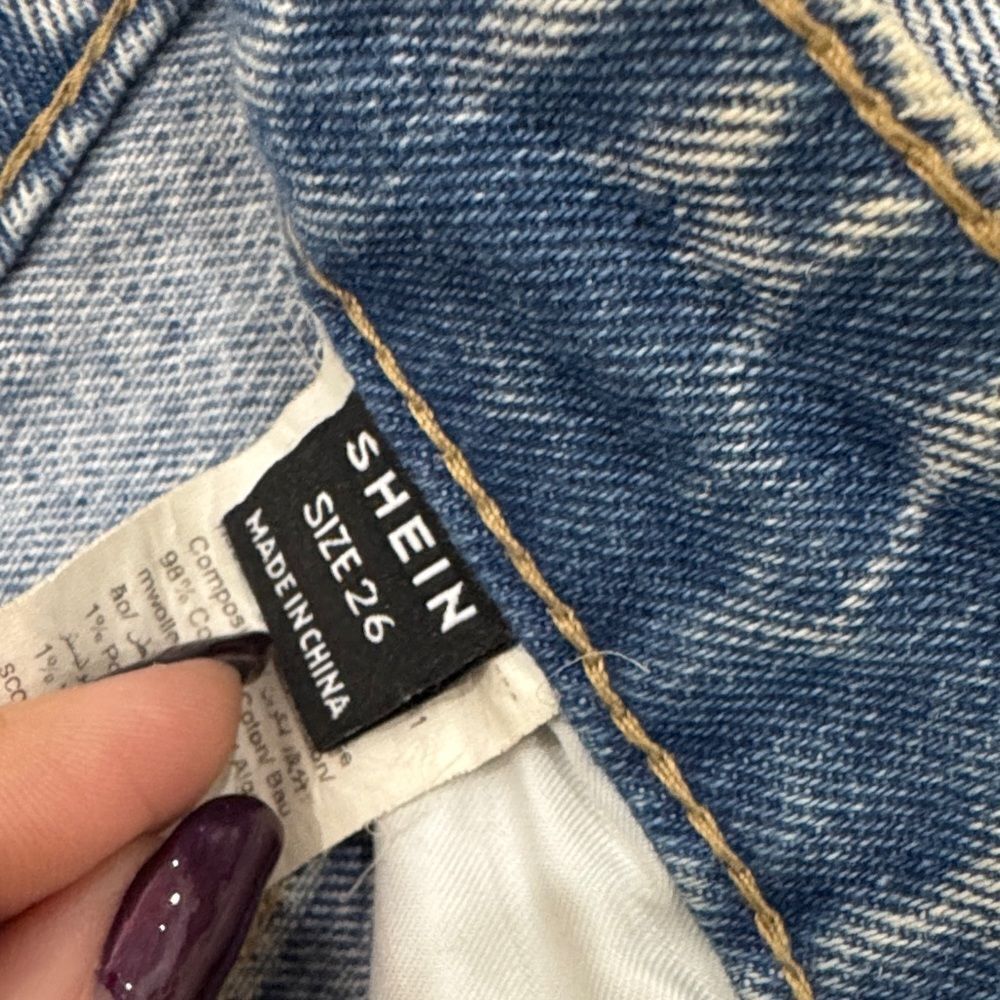 SHEIN Relaxed Blue Jeans - Picture 4 of 5
